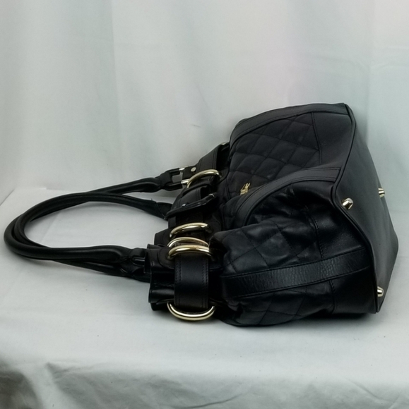Burberry Beaton Black Quilted Leather Handbag Large - Picture 6 of 16